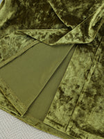 Velvet Tie Waist Top and Pants Set