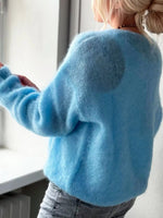 V-Neck Dropped Shoulder Sweater