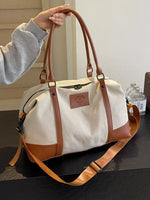 Canvas Leather Trim TravelBag