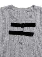 Cable Knit A-Line Sweater Dress
