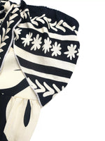 Floral Print Strapless Tie Front Wide Leg Jumpsuit