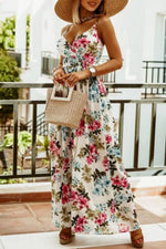 Printed Spaghetti Strap Maxi Dress