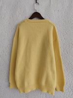 Cherry Pom-Pom Knit Round Neck Sweater