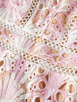 Floral Lace Detail Maxi Dress