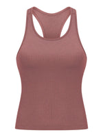 Millennia Round Neck Racerback Active Tank - Ladyez