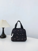 3-Piece Daisy Print Canvas Bag Set - Ladyez