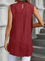 Mock Neck Sleeveless Top