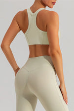 Round Neck Racerback Active Tank - Ladyez