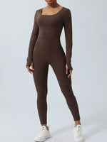 Twisted Backless Long Sleeve Jumpsuit - Ladyez