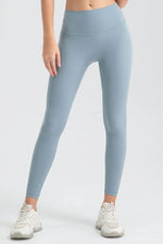 Wide Waistband Sport Leggings - Ladyez