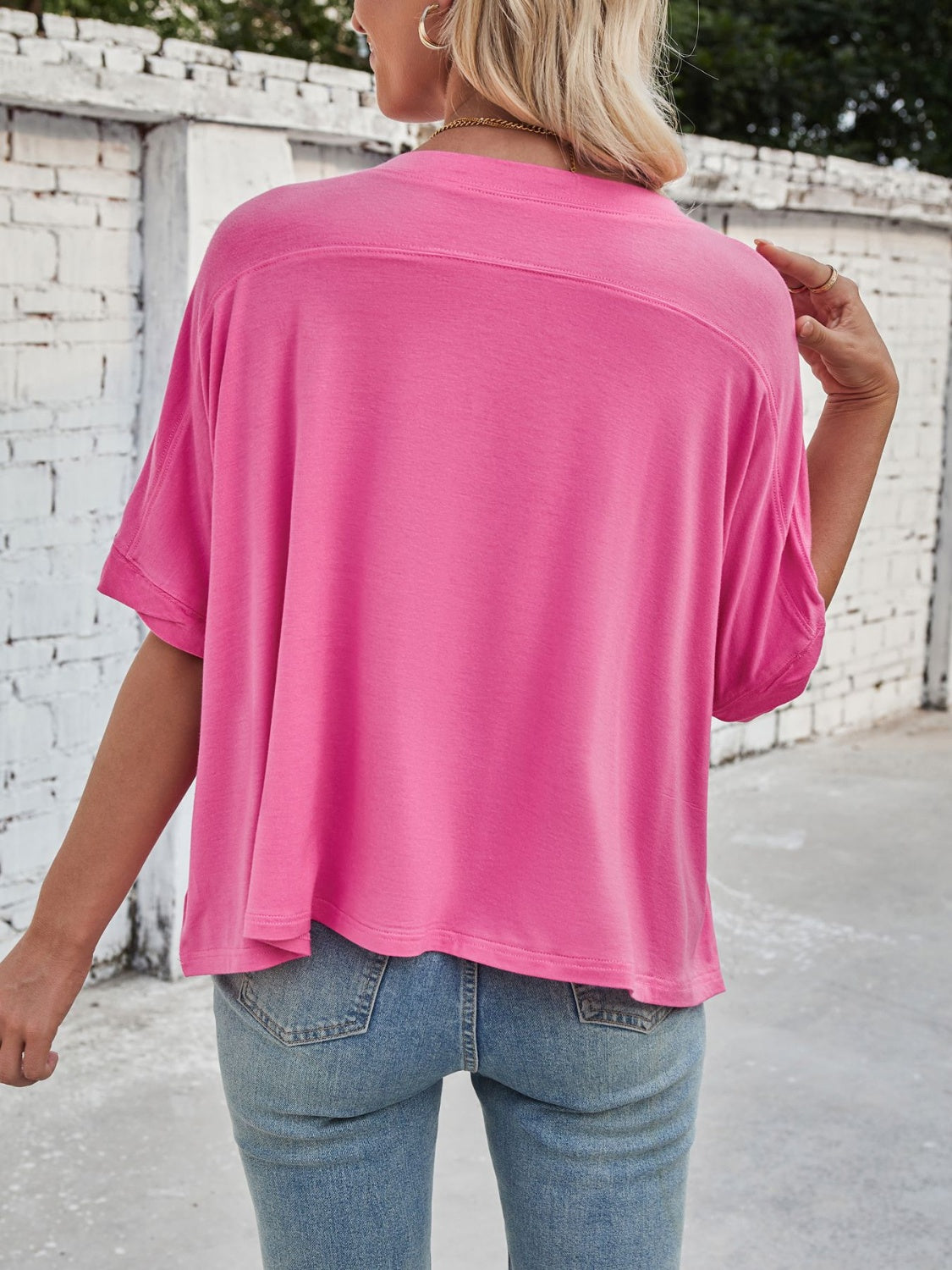 Lovelet Round Neck Half Sleeve T-Shirt - Ladyez