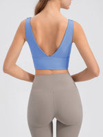Scoop Neck Wide Strap Active Tank - Ladyez