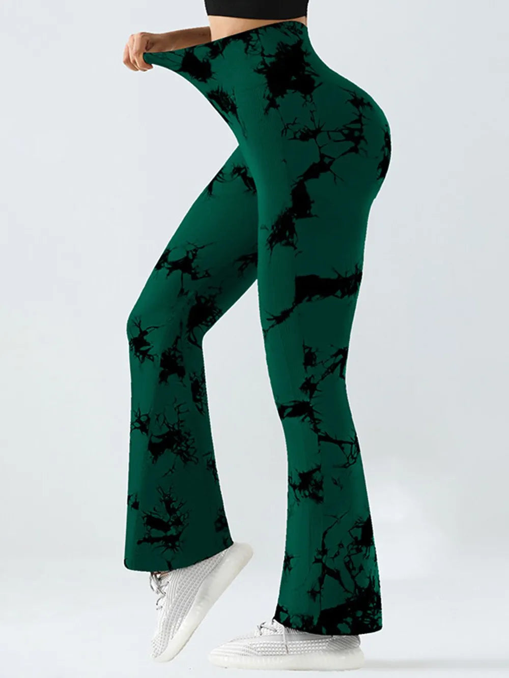 Tie-Dye High Waist Active Leggings - Ladyez