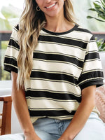 Striped Crew Neck T-Shirt