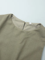 Round Neck Sleeveless Top and Skirt Set