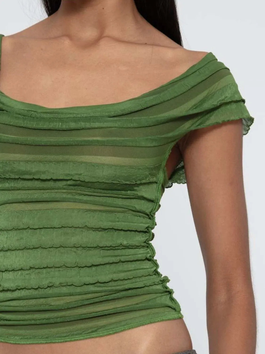 Ruched Solid Tank - Ladyez