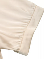 Pearl Trim Satin Bodysuit