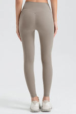 Wide Waistband Sport Leggings - Ladyez