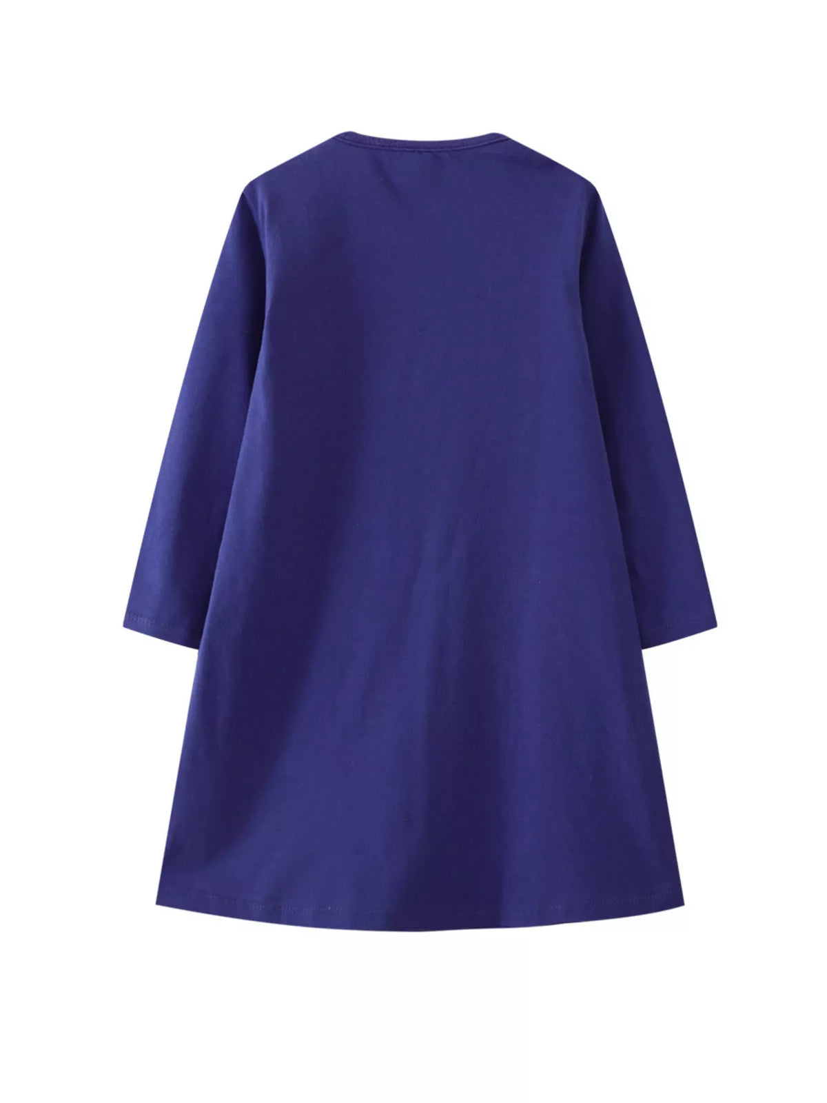 Children's Fairy Applique Long Sleeve Casual Dress