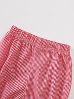 Children's Gingham 'LOVE' Top and Shorts Set