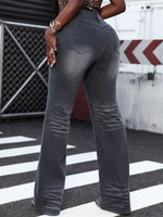 High Waist Straight Leg Jeans