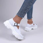Round Toe Platform Sneakers