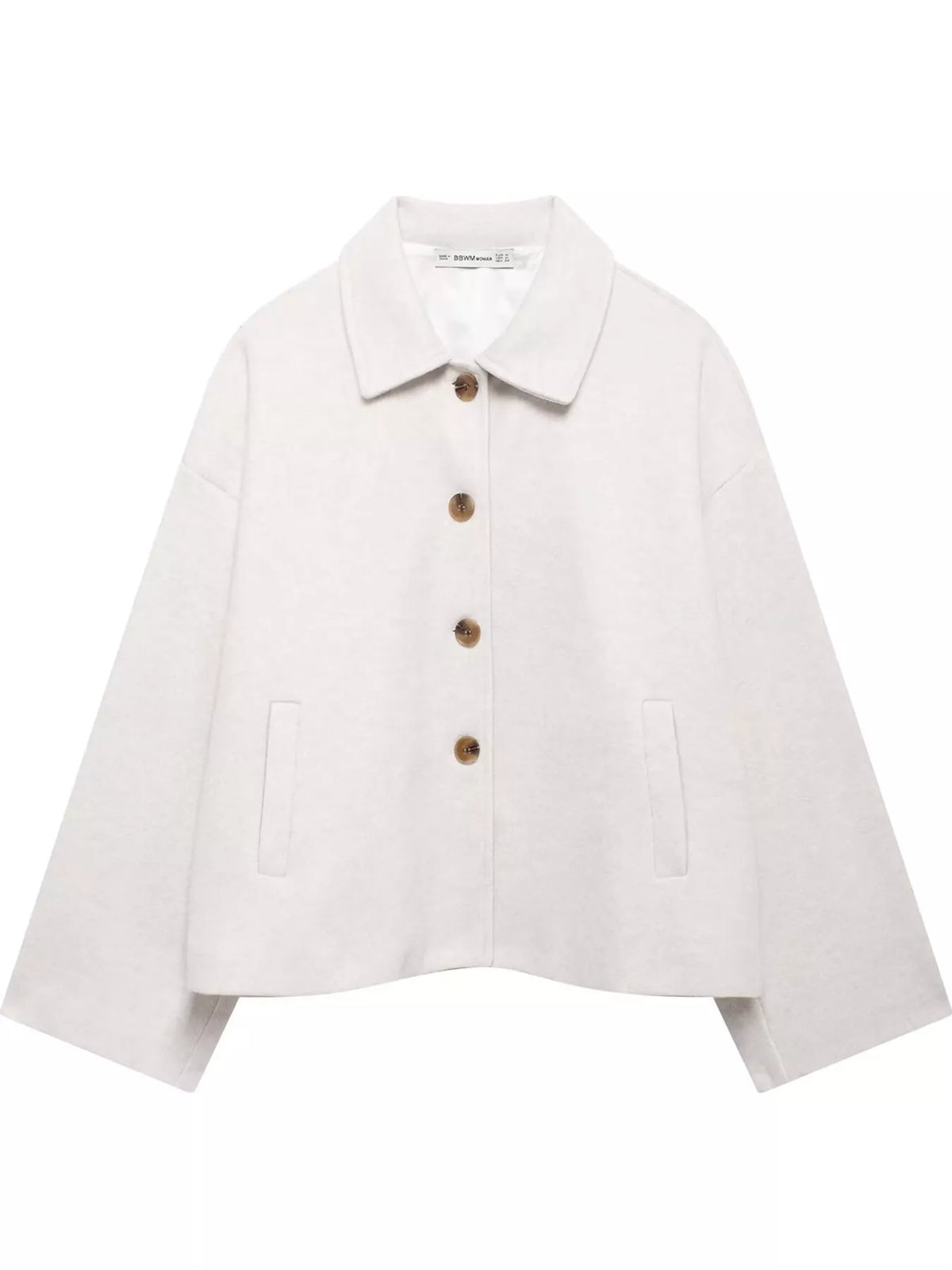 Button-Up Dropped Shoulder Outerwear