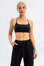 Crisscross Spaghetti Strap Active Cami - Ladyez