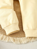 Children's Letter Round Neck Top and Pants Set