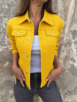 Button Front Closure Denim Jacket