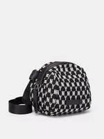 NY Pattern Canvas Crossbody Bag