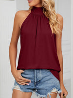 High Neck Tie Back Cami