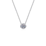 1 Carat Moissanite 925 Sterling Silver Pendant Necklace