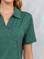 Johnny Collar Short Sleeve Top