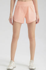Elastic Waist Active Shorts - Ladyez