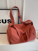 Adjustable Strap Solid Color Travel Bag