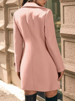 Double-Breasted Wool Blend Overcoat