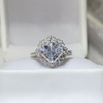 3 Carat Moissanite 925 Sterling Silver Ring
