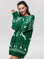 Anita Knit Dress - Christmas Knit Long Sleeve Dress for Stylish Holiday Cheer
