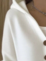 Full Size Hooded Button-Down Knit Cardigan Plus Size