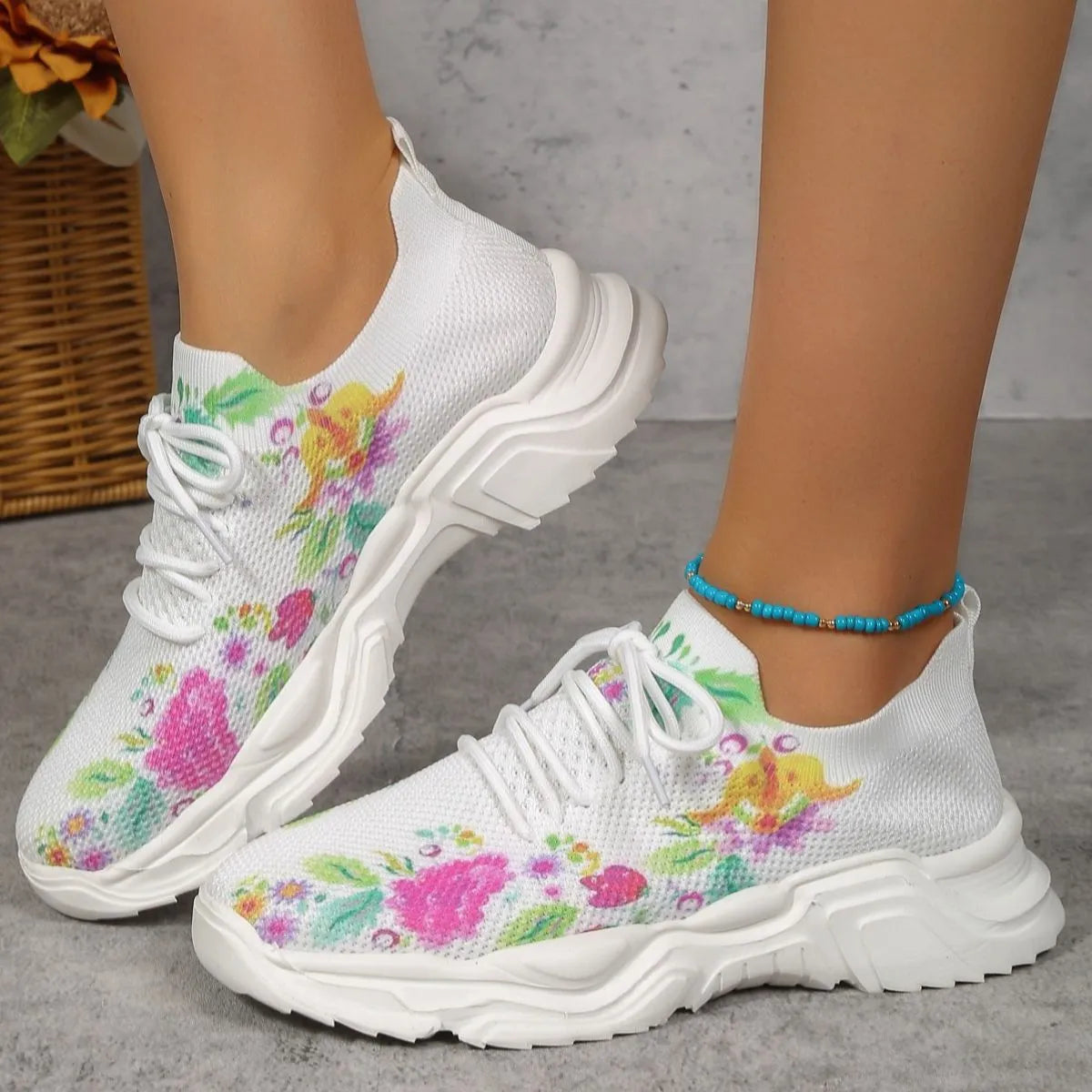 Round Toe Flats Athletic - Ladyez