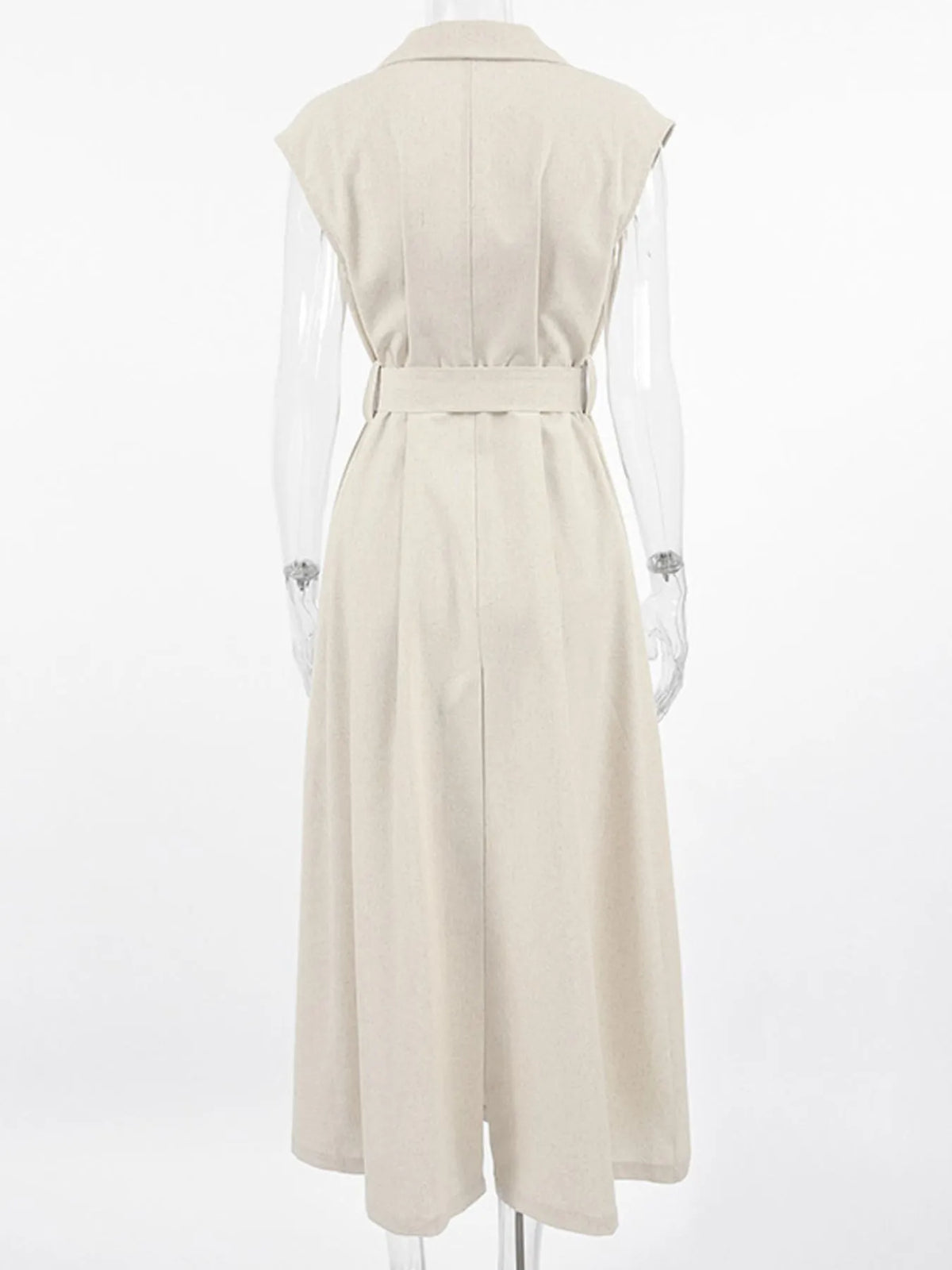 Tie Waist Cap Sleeve Maxi Dress - Ladyez