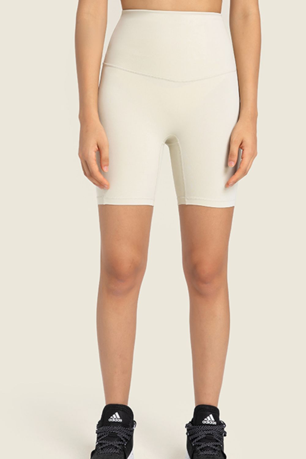 Millennia Seamless High-Rise Wide Waistband Biker Shorts - Ladyez