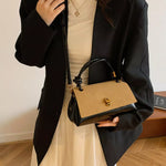 Flap Crossbody Bag with Top Handle