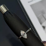 2 Carat Moissanite 925 Sterling Silver Ring