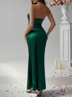 Devine Ruched Tube Maxi Dress - Ladyez