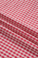 Gingham Half Sleeve Blouse