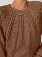 Cable Knit Long Sleeve Sweater