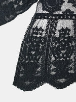 Lace Round Neck Cover-Up - Ladyez