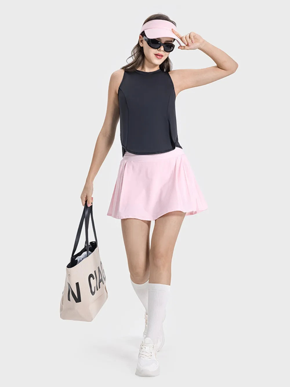 Millennia Round Neck Active Tank - Ladyez